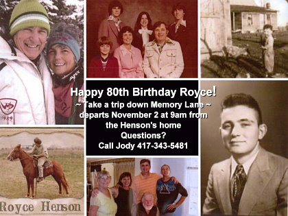 Royce Henson's 80th