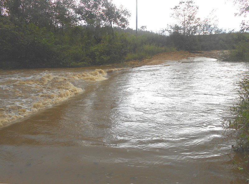 Clever Creek after the deluge...