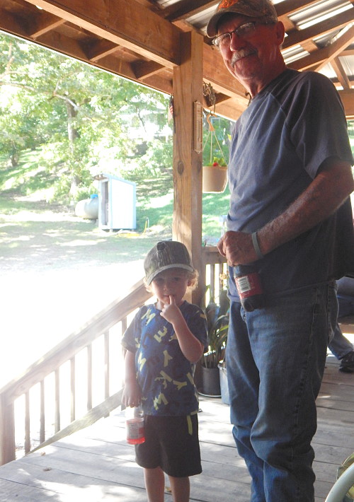 Mason and Grandpa Mayfield